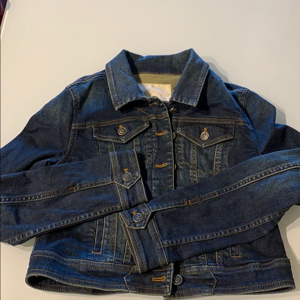 Anthropology Dark Denim Jacket